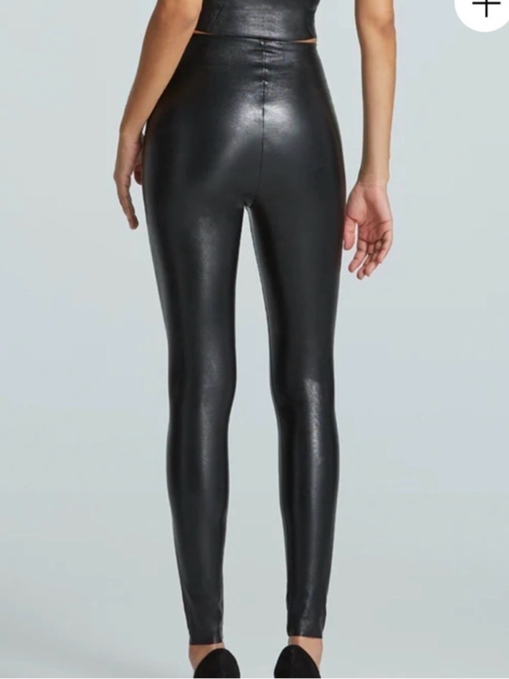 NEW Commando Faux Leather Leggings Black Large - Picture 2 of 3